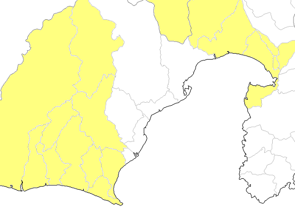 �É��s����A�x�͋�A������A���}�s�A�ĒÎs�A�g�c���A���c�s�A�|��s�A�q�V���s�A�e��s�A�܈�s�A��O��s�A�֓c�s�A�l���s�A�X���A�썪�{���A�x�m�s�A���Îs�A�x�m�{�s�A�O���s�A�������A���򒬁A�R�����암�� etc..